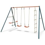 Portique m�tal 2, 20 m axion maho - 5 enfants