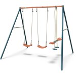 Portique mtal 2, 20 m axion teo - 4 enfants