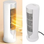 Trimec - chauffage �lectrique portable, mini ptc, ventilateur de bureau silencieux, pour bureau, chambre ...