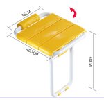 Trimec - si�ge de douche relevable en aluminium �poxy jaune