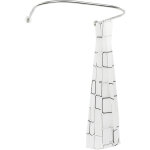 Tringle de douche, sans per�age, tringle de rideau de douche en u, baignoire d'angle, tringle en arc ...