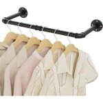 Tringle murale pour v�tements (49 cm), barre de dressing industrielle, robuste et facile � monter pour ...