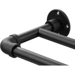 Tringles � rideaux double style industriel, 73 - 304cm tringle � rideau extensible avec t�te de bride ...