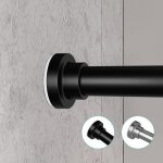 Tringle � rideau de douche en acier inoxydable, antid�rapante et antirouille, tringle � rideau de douche ...