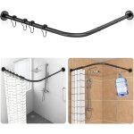 Tringles de rideau de douche réglable en forme de l en métal inoxydable extensible 75 - 95×75 - 95cm, ... Tringles de rideau de douche réglable en forme de l en métal inoxydable extensible 75 - 95×75 - 95cm, ...