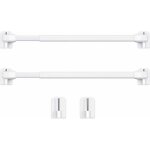 Ikodm - tringle � rideau en plastique r�glable tringle � rideau extensible pour fen�tre barres d'armoire ...