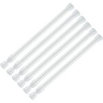 Tringle rideau sans percage, lot de 6 tringles extensibles 18 - 28cm, tringles � rideaux pour armoire, ...