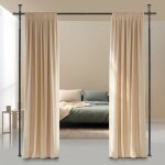 Tringle  rideaux sans percage, paravent interieur, cran rglable en flexibilit, 122  305 cm (h), ...