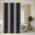 Tringle  rideaux pour sparateurs de pice ? tringle tlescopique (1, 22 m  3, 05 m), supports verticaux ...