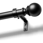 Tringle  rideau tlescopique ronde de 72  144 pouces, diamtre 25 mm, avec support, pour chambre  ...