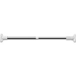 Tringle  rideaux tlescopique sans perage pour salle de bain, fentre, penderie, 50 - 80 cm (diamtre ...