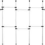 Tringle � v�tements t�lescopique - syst�me de garde - robe ouverte - �volutive - r�glable - avec 3 barres ...