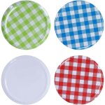 Trintion 100 couvercles � visser / twist - off pour bocaux de conservation, rond 82 mm, compatible avec ...
