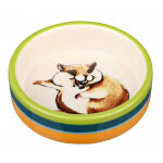 Gamelle en cramique 80 ml  8 cm pour rongeur trixie