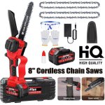 Day plus - trononneuse avec batterie et chargeur, 8 pouces trononneuse lectrique  une main + accessoires ...