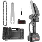 Tron�onneuse �lectrique sans fil , aliment�e par batterie, petite tron�onneuse portable avec batteries ...