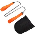 Tron�onneuse manuelle longue cha�ne compact pliante main scie � cha�ne portable camping survival gear ...