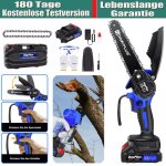 Dayplus - tron�onneuse sans balais tron�onneuse � moteur 6 pouces avec batterie et chargeur