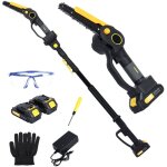 Trononneuse sans fil 2 - en - 1, trononneuse lectrique sans balais avec 2 x 2. 0ah battery, 4. 9 - ...