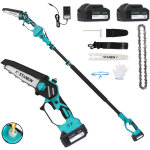 Tron�onneuse t�lescopique 2 en 1, 21v 600w tron�onneuse �lectrique sans fil, mini tron�onneuse sans balais ...