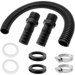 Trop plein cuve, 2 pcs trop plein cuve eau 1000l, raccord recuperateur d eau de pluie, kit de jumelage ...