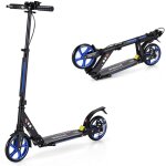 Trottinette  2 roues avec frein pliable 3 hauteures aajustables fait en alliage d'aluminium charge max. ...