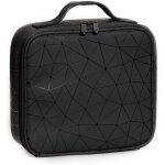 Trousse de toilette carr�e portable avec cloison (noir)