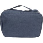 Trousse de toilette de voyage suspendue, pochette cosm�tique pliable pour homme et femme, bleu fonc�