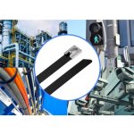 Tru components - tc - 12656624 serre - cbles en acier 360 mm 7. 9 mm aisi 316 avec revtement 100 pc(s) ...