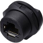 Tru components - tc - e13t - fr6 - ppf prise rj45 pour montage arri�re sur ci ip67 (avec filetage) tc ...