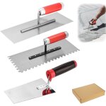 Truelle de ma�on en acier inoxydable - lot de 3 truelles de lissage en acier inoxydable avec truelle ...