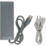 Trywise adaptateur secteur pour console de jeu xbox 360, chargeur avec cordon, prise 185 - 265veu