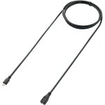 Trywise c�ble usb usb 2. 0 usb - micro - b m�le, usb - micro - b femelle 1. 80 m noir contacts dor�s ...