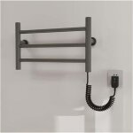 Trywise chauffe - serviettes �lectrique pour salle de bain 35 w, s�che - serviettes mural en acier inoxydable ...