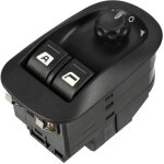 Trywise interrupteur de commande de r�troviseur �lectrique compatible avec peugeot 206 2000 - 2009, r�troviseu ...