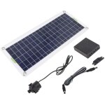 Trywise kit pompe fontaine solaire, 30w 12v 800l / h panneau solaire polysilicone pompe � eau pour bain ...