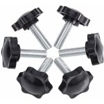Trywise papillon, lot de 6 vis � oreilles m8 50 44 vis � oreilles, pinces � vis molet�es en plastique ...