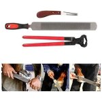 Trywise soins des sabots pour chevaux, rappe sabot lime equin lime � sabot double face avec pince � sonder ...