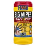 Tube 100 lingettes heavy duty. lingettes nettoyantes pour peintures, silicones, colles, graisses et autres ...