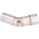 Tube central d'�chappement de moto en acier inoxydable de 1 mm d'�paisseur de remplacement pour ninja ...