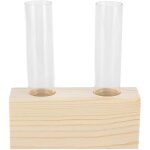 Tube � essai plante vase simple tube verre vase d�coration cadre en bois hydroponique plante conteneur ...