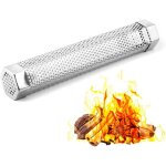 Tube fumoir pour barbecue - acier inoxydable - pour barbecues � granul�s - tube fumoir hexagonal - fumoir ...