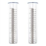 Tube de remplacement pluviomètre en plastique 2 pièces avec jauge d'eau pluie d'une capacité 7 pouces ... Tube de remplacement pluviomètre en plastique 2 pièces avec jauge d'eau pluie d'une capacité 7 pouces ...