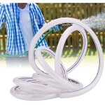 Tube tress�, tuyau clair flexible de tube tress� renforc� par pvc de 8 / 12mm pour l'irrigation de jardin(8m) ...