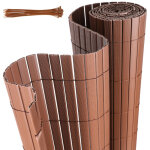 Tubiaz canisse pvc pour jardin balcon terrasse balcon cl�ture brise - vent stores balcon marron 80 x ...