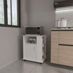 Tuhome concept - commode austin en mlamine avec trois tiroirs  barreaux mtalliques
