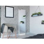 Tuhome concept - tuhome meuble � chaussures ruan xl avec miroir, cinq �tag�res int�rieures, armoire � ...