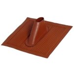 Tuile en aluminium mall�able rouge brique - hd line - pour m�t � 30 � 50 mm - dimensions 445 x 400 mm ...