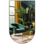 Tulup - grand miroir ovale - chancr  ct biseaut, coupe premium pour le salon, le couloir, 90 cm ...