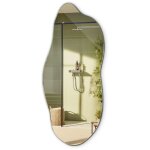 Tulup - miroir mural asym�triqu - d�cor miroir ? 40x90 cm - id�al pour le salon, la chambre � coucher, ...